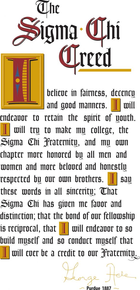 TheCreed Fraternity History MoreFraternity History More